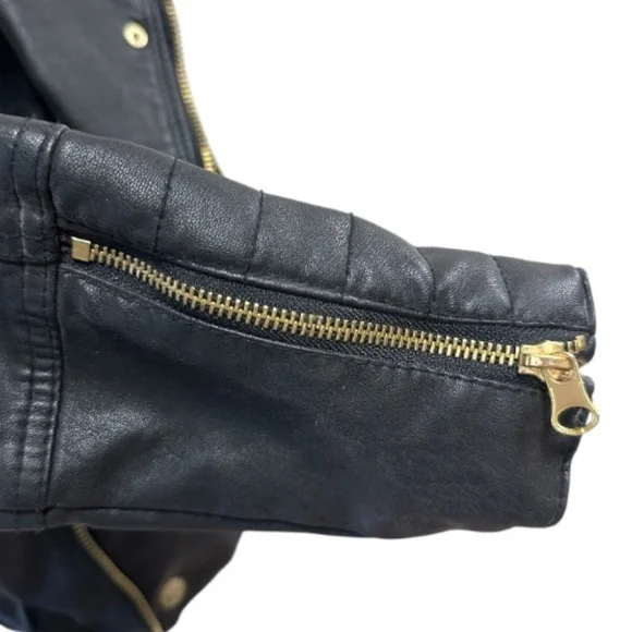 Free People We The Free Vegan Leather Moto Jacket | Size S - Picture 8 of 13